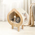 Luxury Cat Cave Bed Wooden Pet House Custom Animal Pattern Eco-Friendly Cats Shelter