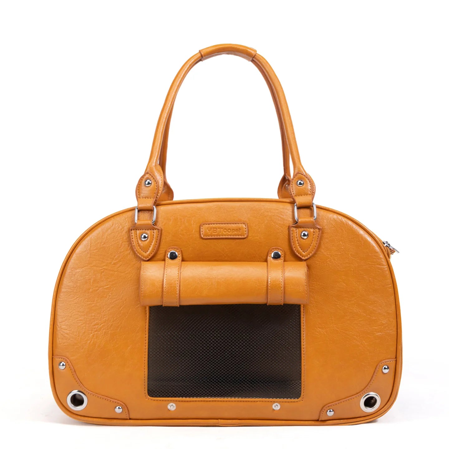 Pet Bag Waterproof PU Leather Cat Dog Pet Handbag Portable Outdoor Travel Cat Bag Cat Carriers Handbag Sling Bag Pet Products