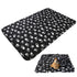 Double Sided Fleece Blanket 100x70cm Black Soft Warm Throw for Pets Safe Comfortable Sleeping Surface Ideal for Car Couch Floor
