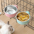 Dog Crate Food and Water Bowl Small Pet Hanging Kennel Removable Dish Feeding Cup No Spill with Holder for Medium Large