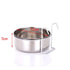 Durable Stainless Steel Hanging Pet Feeding Tools Hanger Cage Cup Stationary Cat Dog Bowl Travel Food Water Bowls