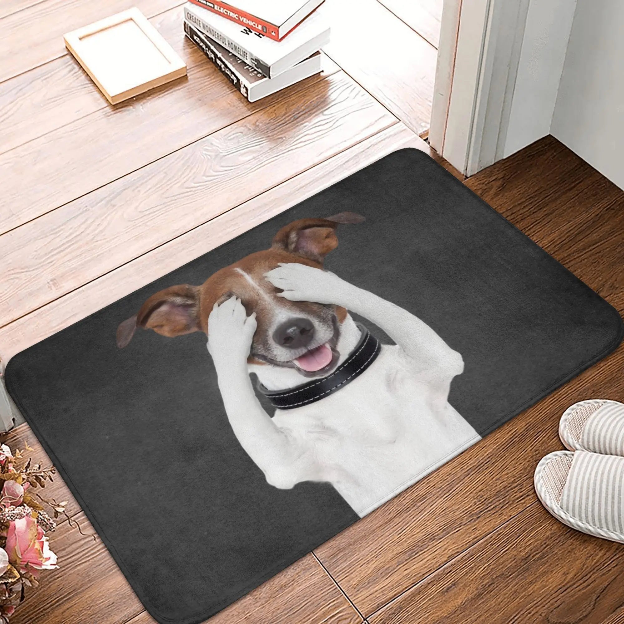 Funny Jack Russell Terrier Doormat Non-Slip Entrance Kitchen Bath Door Floor Mat Dog Lover Bedroom Balcony Carpet Rug