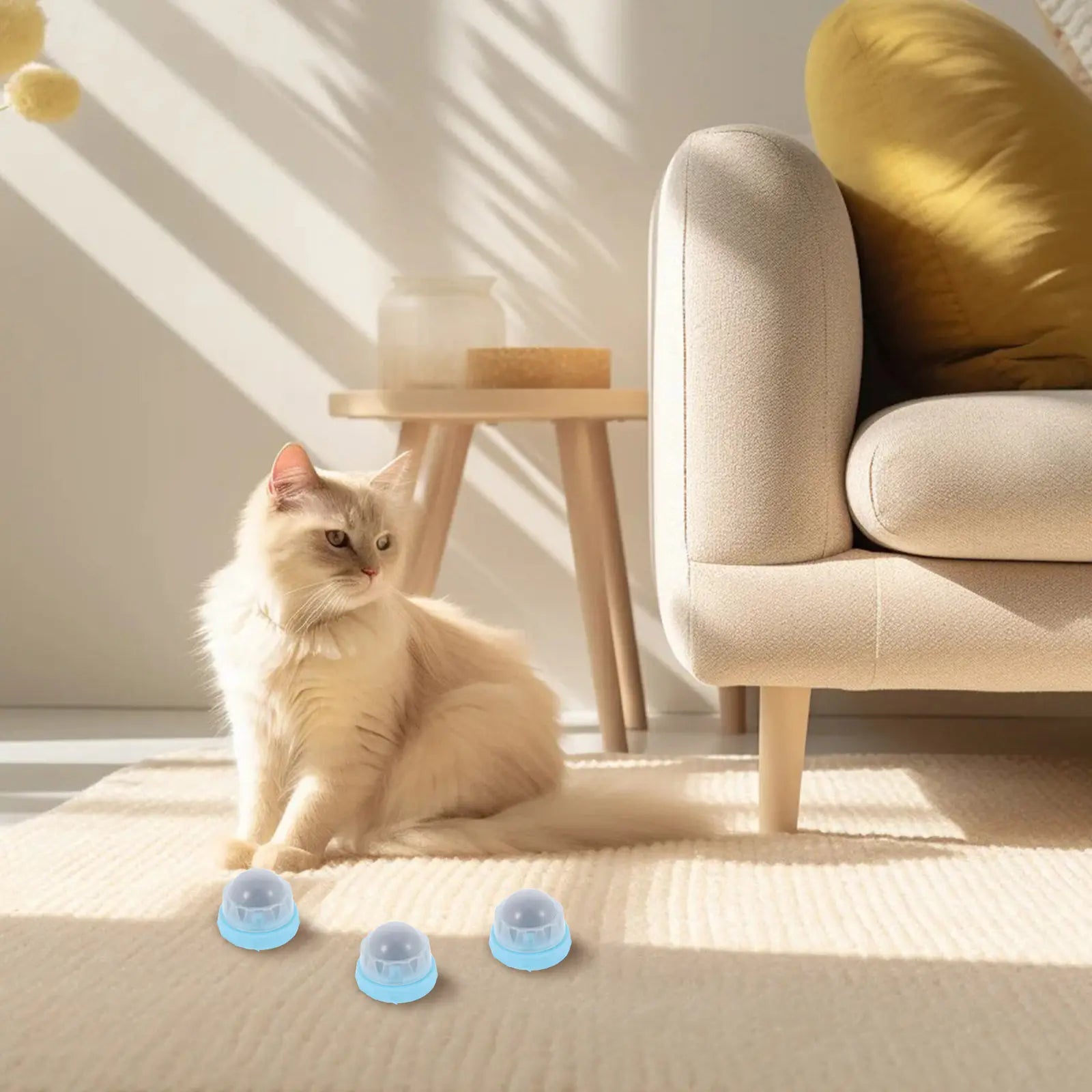 4Pcs Catnip Lollipop Chew Sticks Natural Rotating Teeth Cleaning Edible Fun Interactive Ball for Cats Kittens Healthy Oral Care