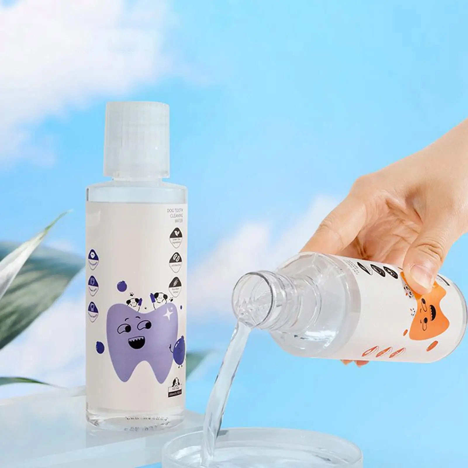 200ml Dog Water Additive For Teeth Care Natural Cat Breath Freshener Solution For Indoor Outdoor Travel Brushing Grooming Health