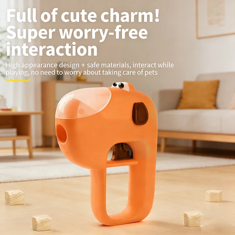 One Click Pet Food Launcher Freeze Dried Treat Dispenser Interactive Self Entertaining Toy For Dog Cat Boredom Relief Pet Supply