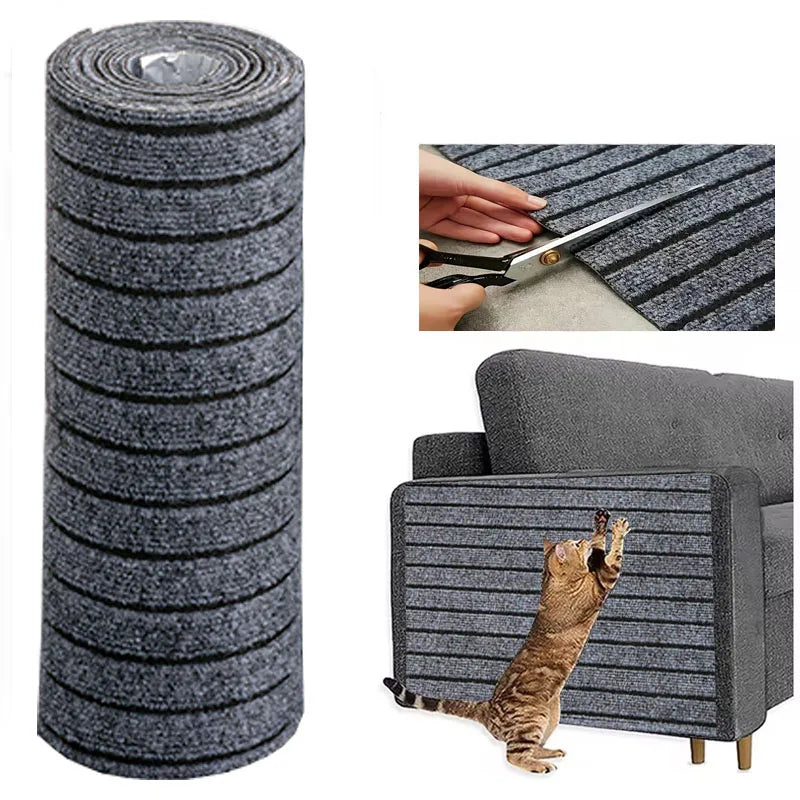 Cat Scratching Mat Accessories for Cats Carpet Corner Wall 40x3m DIY Self-Adhesive Furniture Protector Supplies Pet Products