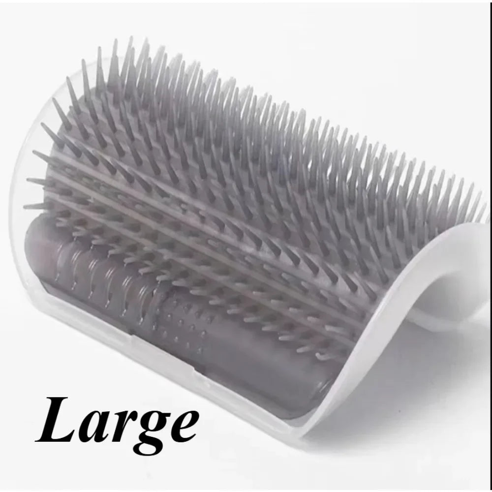 Cat Corner Scratcher Self Groomer with Catnip,1/ 2 Pack Softer Cat Face Scratchers Wall Corner Grooming Massage Combs