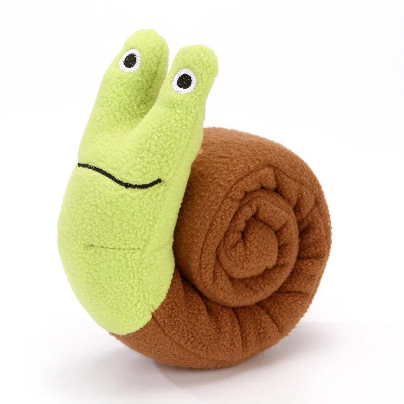 Snail shaped dog and cat toys, pet products, pet supplies, mats to hide food odors, training puzzles, and fun sniffing toys