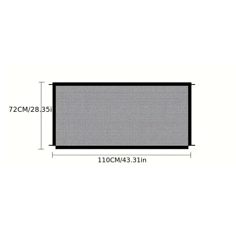 Pet Dog Gate Network Fence Stairs Folding Breathable Mesh Enclosure Dog Fence Safety Barrier Pet Christmas Thanksgiving Day Gift