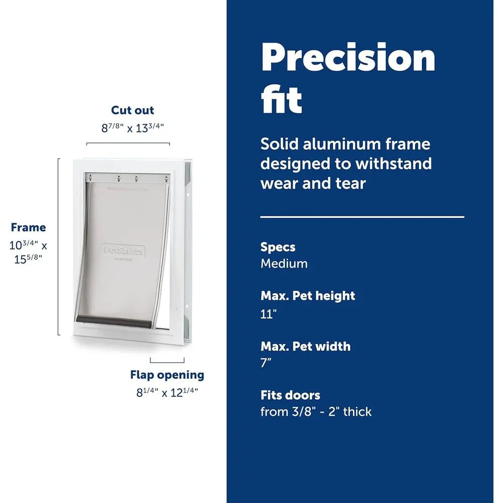 Medium Size Tinted Vinyl Pet Door for Dogs and Cats