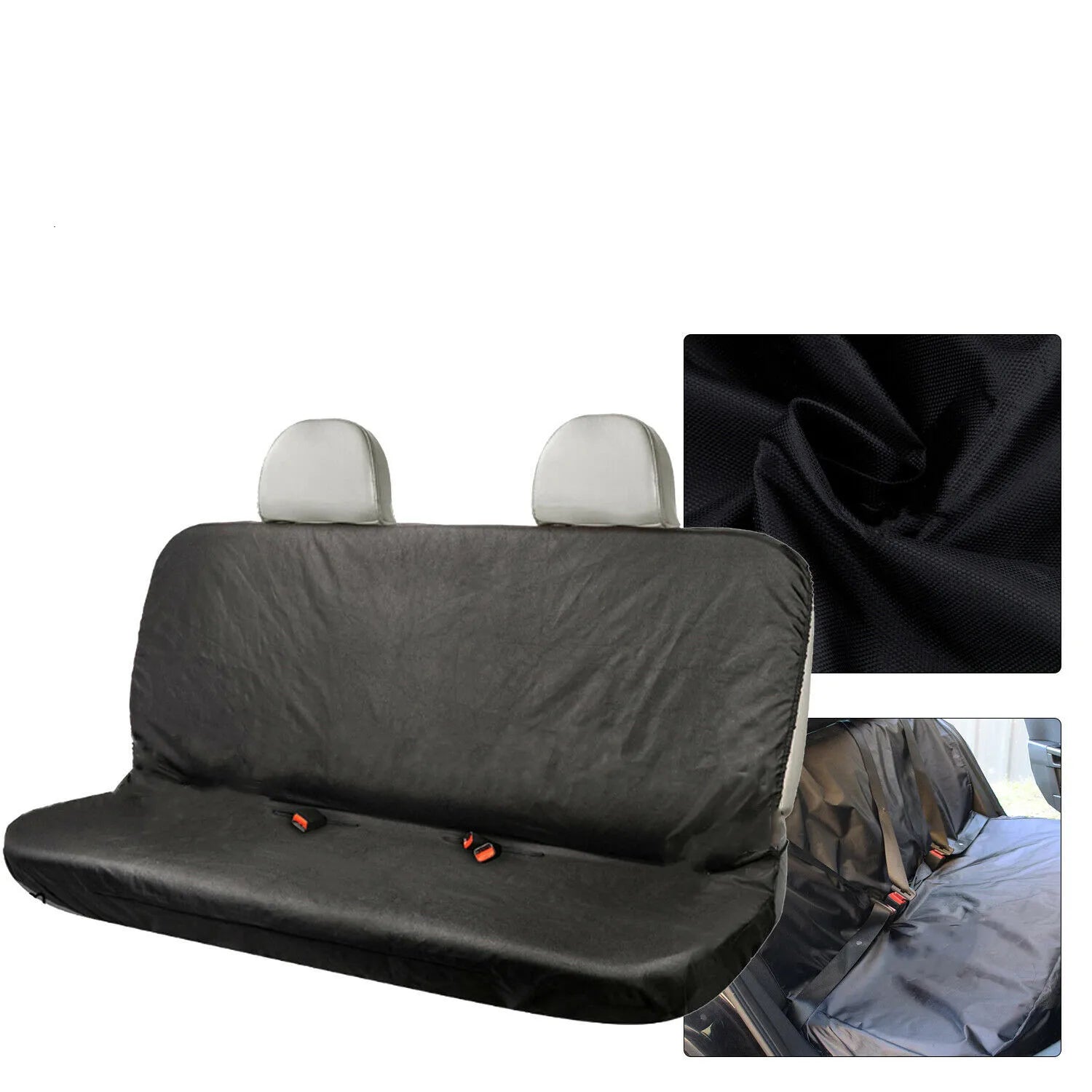 Heavy Duty Waterproof Car Rear Back Seat Cover Black Pet Dog Protector Universal Automobile Interior Products Car Seat Cover