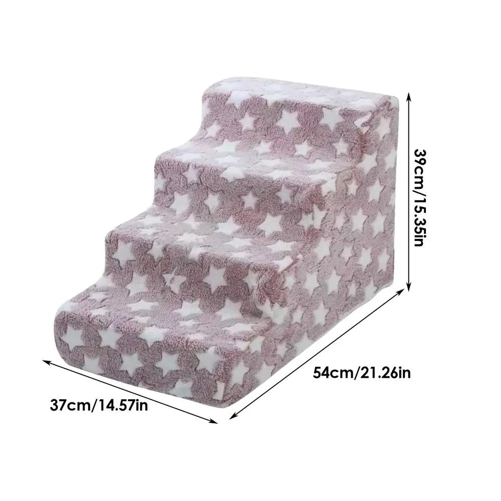 Dog Steps For Bed Cat Steps For Vehicle Detachable Household Kitten Ramp For Puppies Cats Living Room Bedroom Study Windowsill