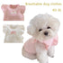Cute Bow Dog Vest 2025 Dog Clothes Puppy Pullover Summer Pet Clothes Breathable Two-Legged Clothes Solid Color Cat Pet Products
