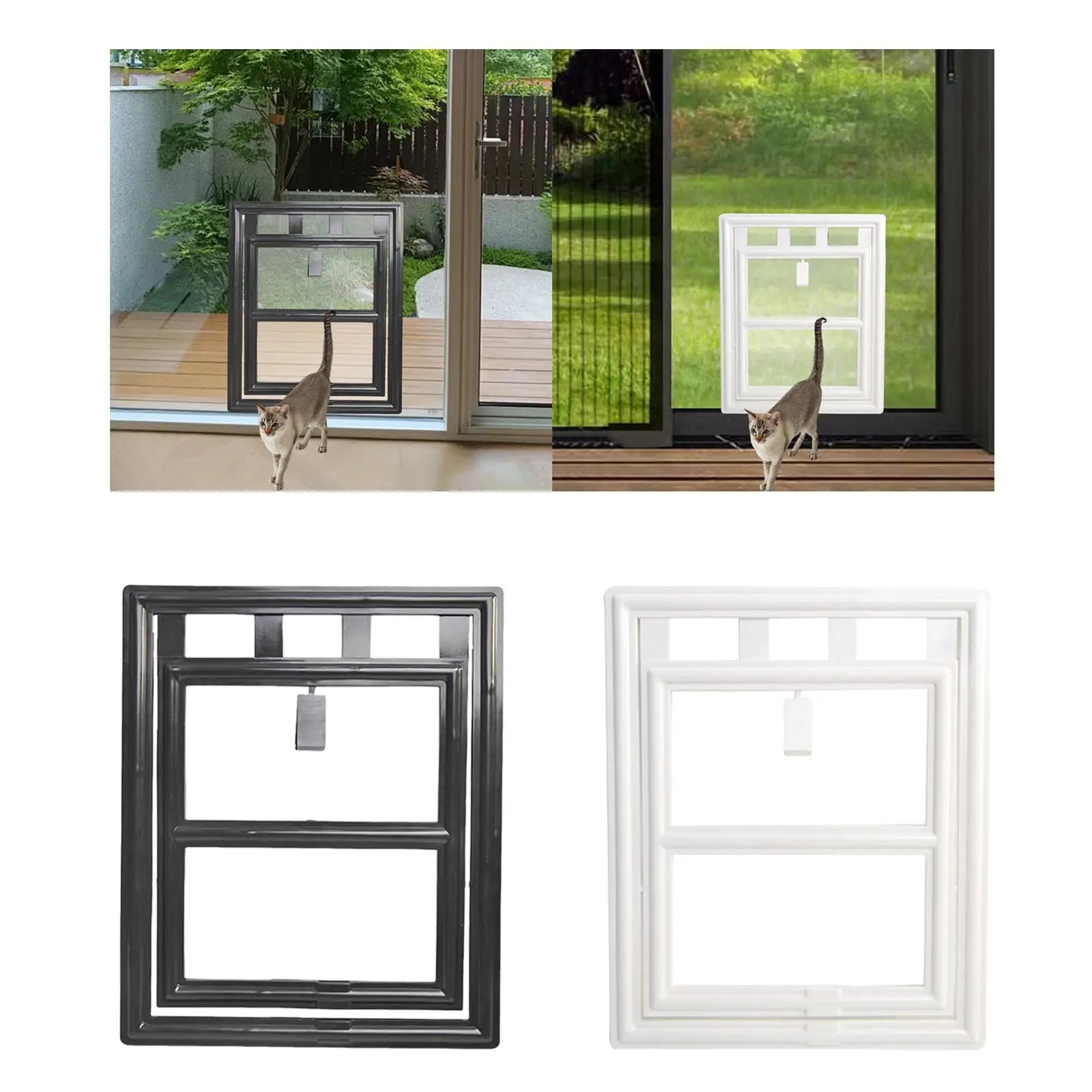 Compact Partition Mesh Pet Door Screen Easy Removal Heavy Duty Safety Door for Dogs and Cats Windows
