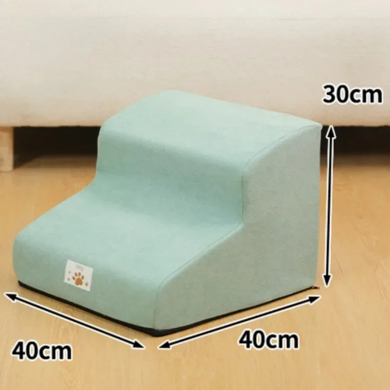 Pet Step Stair Dog/Cat Ramp Ladder Memory Foam Sponge Dogs Sofa Removable Washable High Density Non Collapsing Climbing Ladder