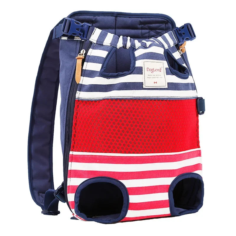 Pet Backpack Carrier Front Travel Dog Bag for Small Medium Dogs Bulldog Puppy - Carrying Pet Supplies for Cats And Dogs