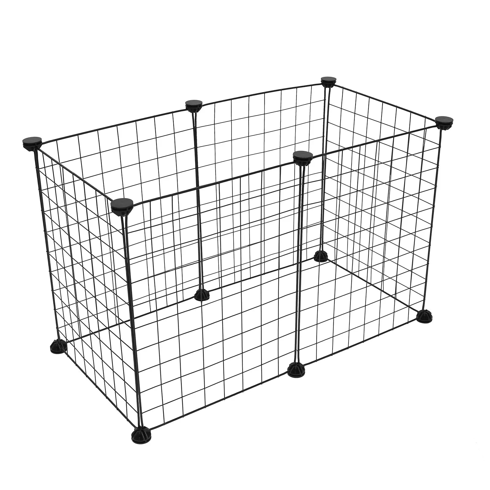 1Set Multifunctional DIY Pet Cage Breathable Metal Wire Crate for Cats Dogs Rabbits Adjustable Shape Space Saving Iron Wire