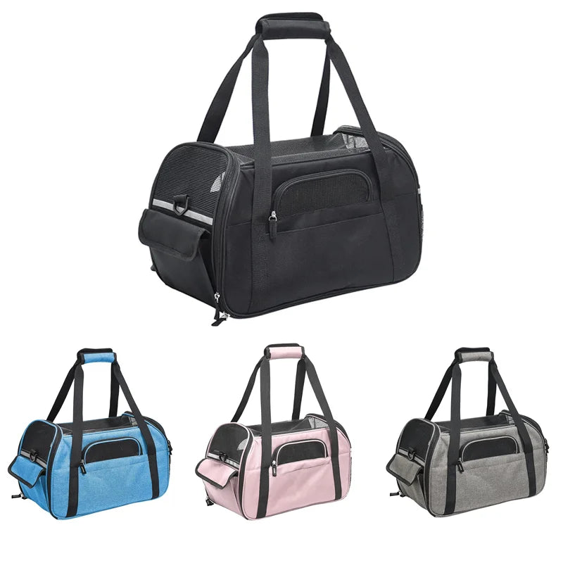Foldable Cat Carrier Bag Breathable , Portable Crossbody & Handheld Pet Carrier for Small Dogs and Cats Pet Supplies
