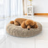 K9 Bed for Dogs amp Cats, Soft amp Relaxing Donut Dog Bed, Chenille Material, Removable Cover, Washable amp Dryer SafeBeige Medi