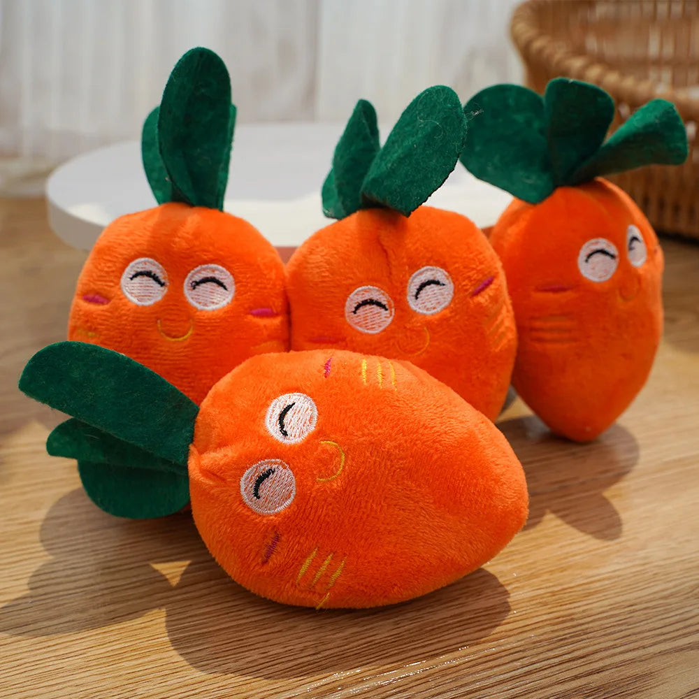 Plush Carrot Sound Squeak Toy for Cats Puppy Dogs Pet Toy Supplies Dog Toys for Small Dogs Pet Products Accessories