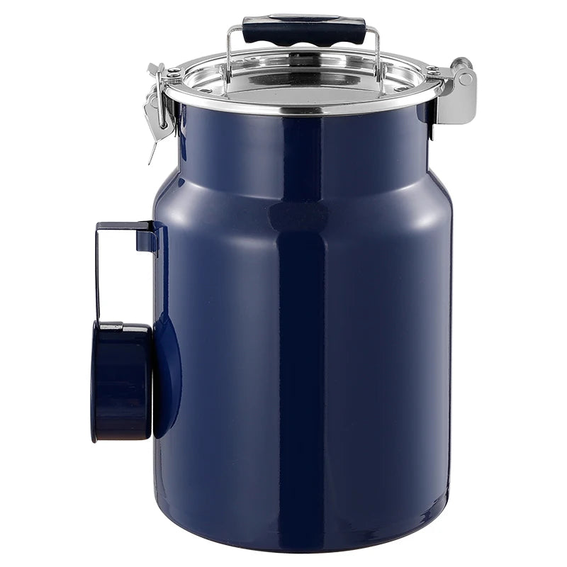 Colorful Stainless Steel Pet Jar Moisture & Insect Seal Cat Food Storage Container with Kitchen Accessory Spoon Metal Material