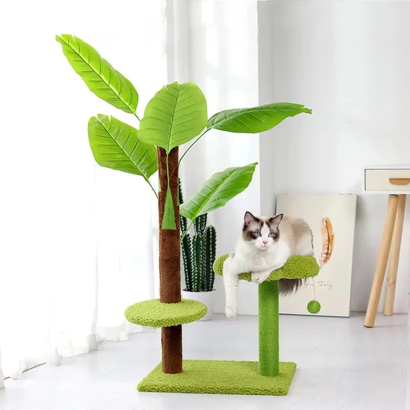 Wooden Cat Climbing Tree and Tower Frame Scratcher Post Premium Cat Furniture Product