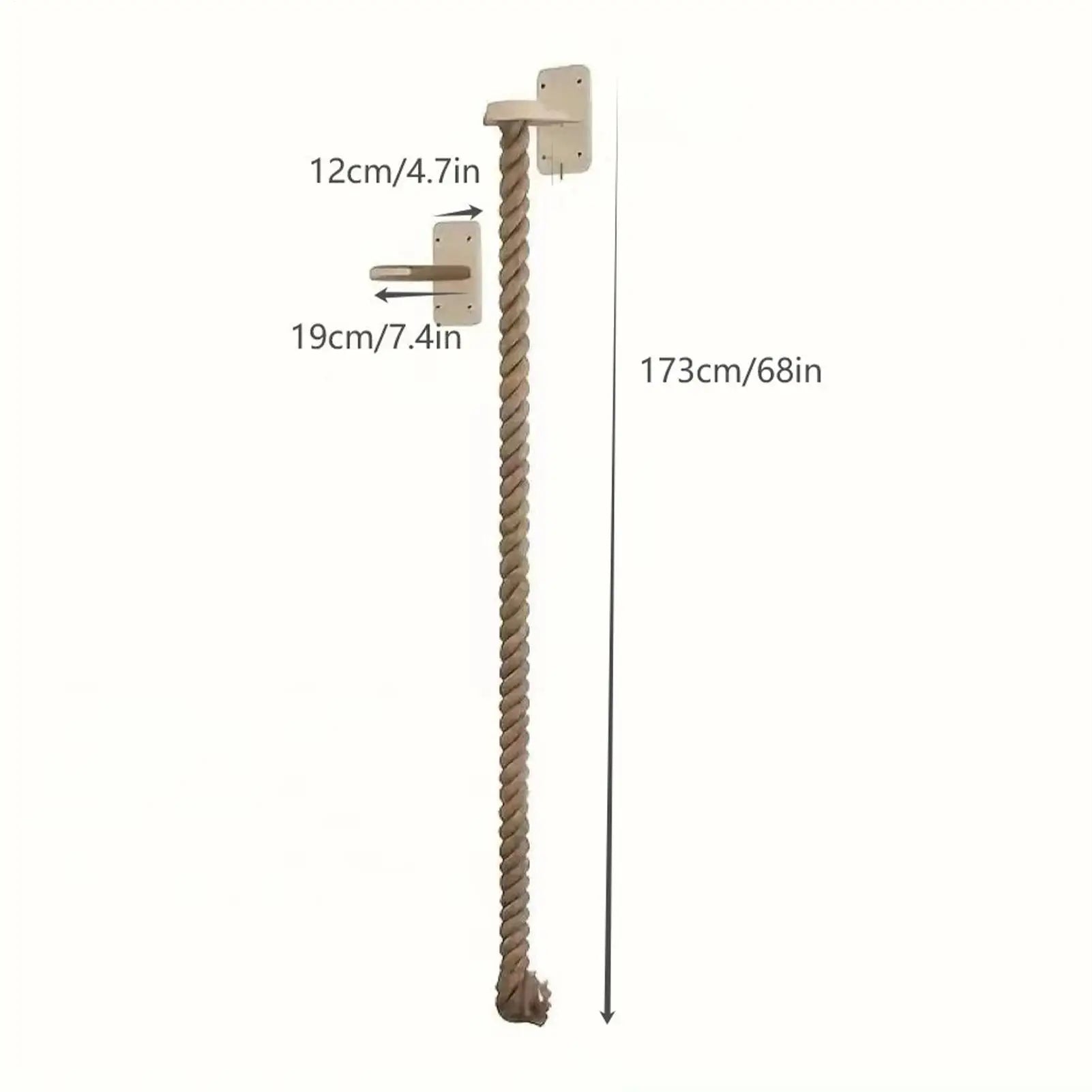 Climbing Rope for Cats Kitten Climbing Tower Toy Saving Pet Paw Grinding Ladders for Indoor Home Wall Mounted Kitten Resting