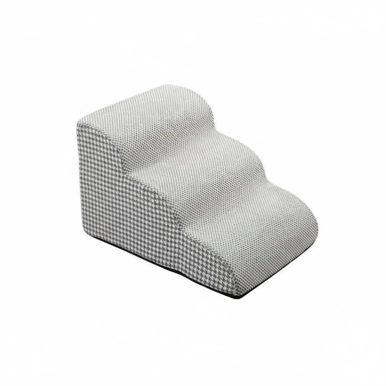 Sofa Entry Steps for Dogs Removable Cleanable Cover Firm Foam Dog Ramp Lightweight Dog Stairs Gentle Slope for Bedside