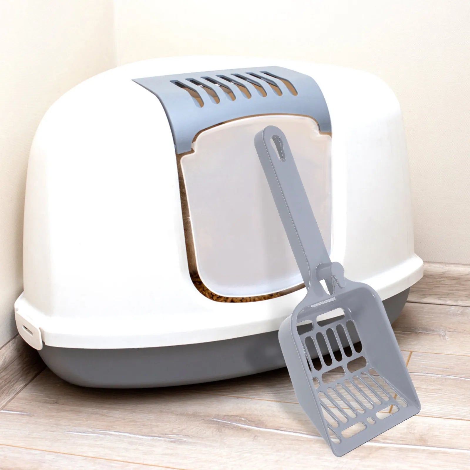 Large Cat Litter Scoop Heavy Duty Mesh Deep Shovel Long Handle Efficient Sifting Easy Cleaning Reusable Pet Litter Box Tool