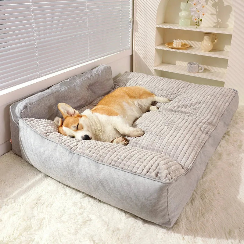 Dog Sofa Large Comfort Autumn and Winter Dog Golden Retriever Big Deep Sleep Cat Kennel Pet Kennel Removable and Washable Mat