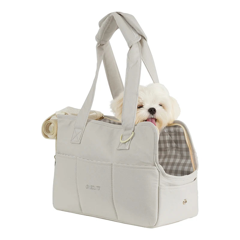 Portable Mesh Pet Carrier Shoulder Bag for Cats Small Dogs, Lightweight Soft-Sided Outdoor Travel Bag