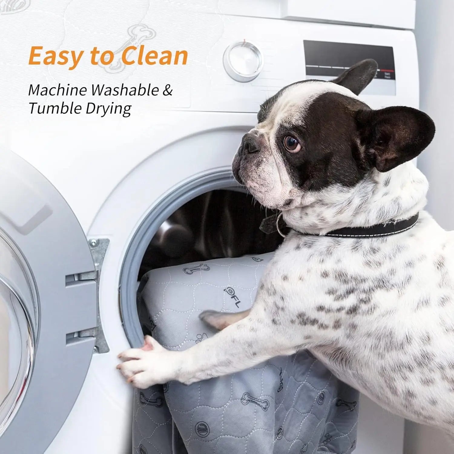 Washable Dog Pee Pads 4Pack Reusable Puppy Training 34x36 Absorbent Non-Slip Waterproof for Couch Crate Potty