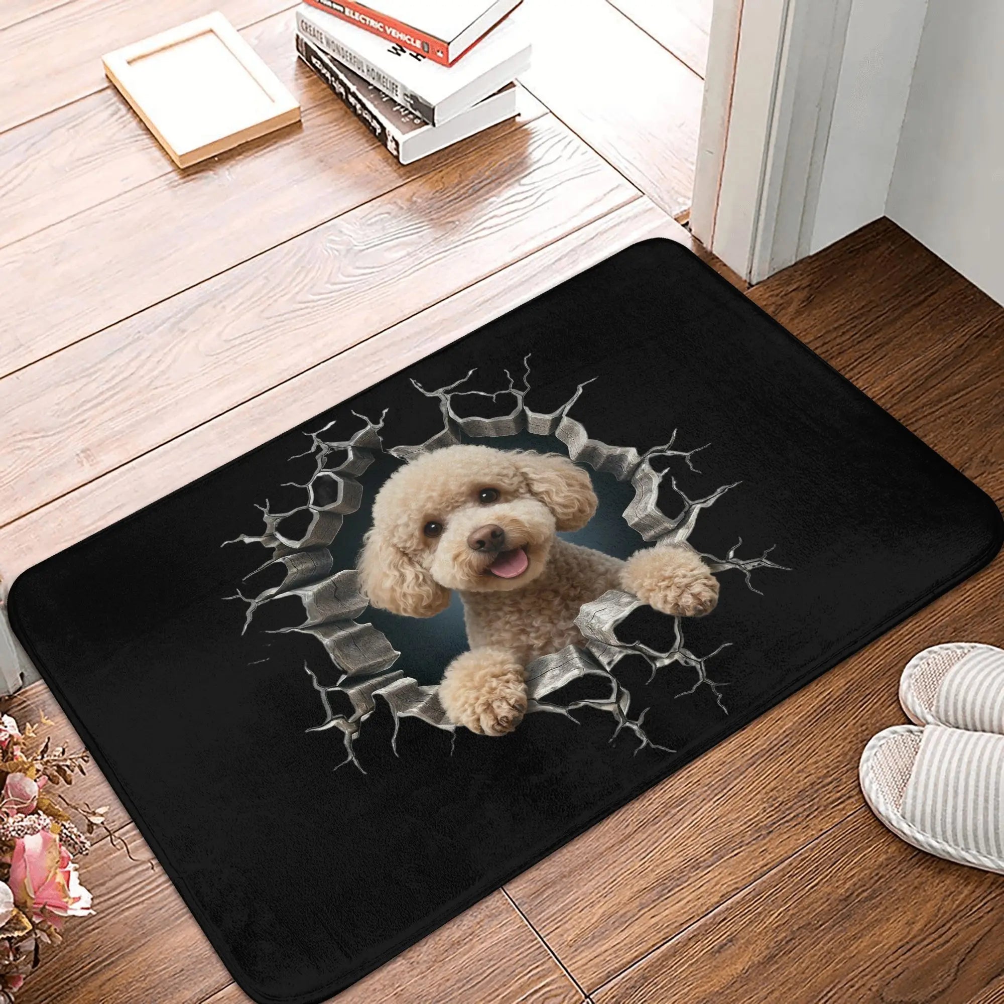 West Highland White Terrier Floor Door Kitchen Bath Mat Anti-Slip Indoor Dog Lover Doormat Toilet Entrance Rug Carpet Footpad