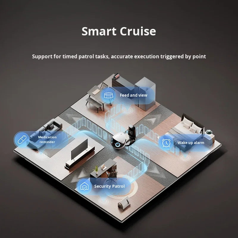 Control and Dual Way Audio Communication EBO Air2 Plus Intelligent Pet Robot with App