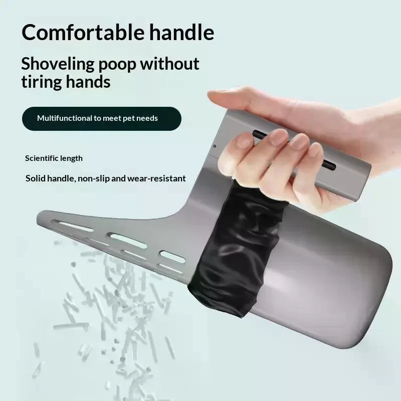 New Cat Litter Shovel Scoop With Refill Bag For Pet Filter Clean Toilet Garbage Picker Cat Supplies Cat Litter Box Self Cleaning