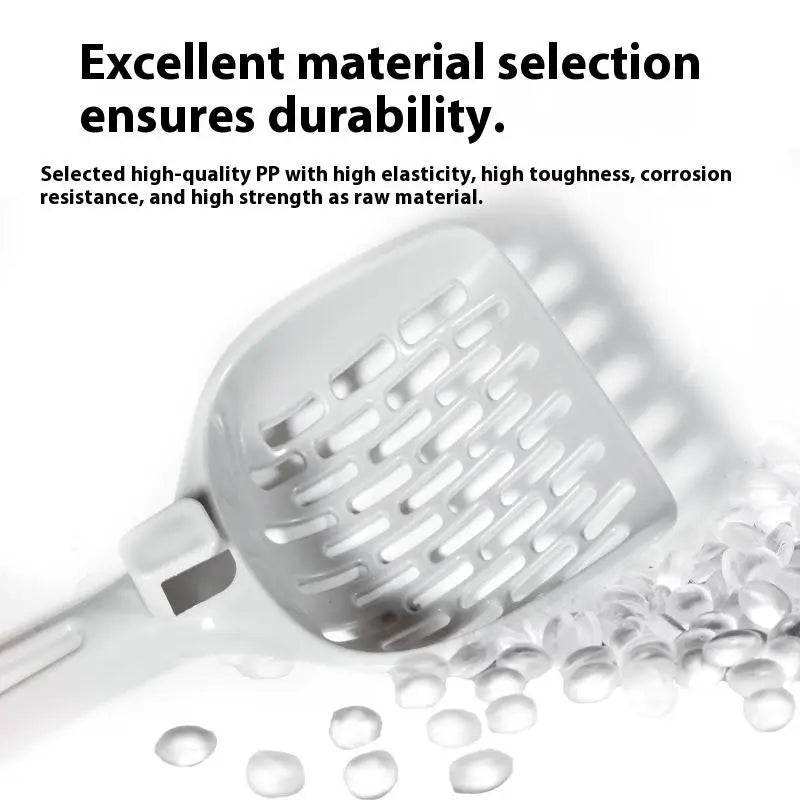 1PC Mesh Litter Scoop For Sifting Cat Litter Box Shovel Efficient Waste Cleaning Hanging Hook Durable PP Material Pet Clean Tool