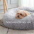 Calming Dog amp Cat Bed for Small Medium Sized, Round Donut Washable Medium Dog Beds, Self Warming Fluffy AntiSlip Indoor Cat Do