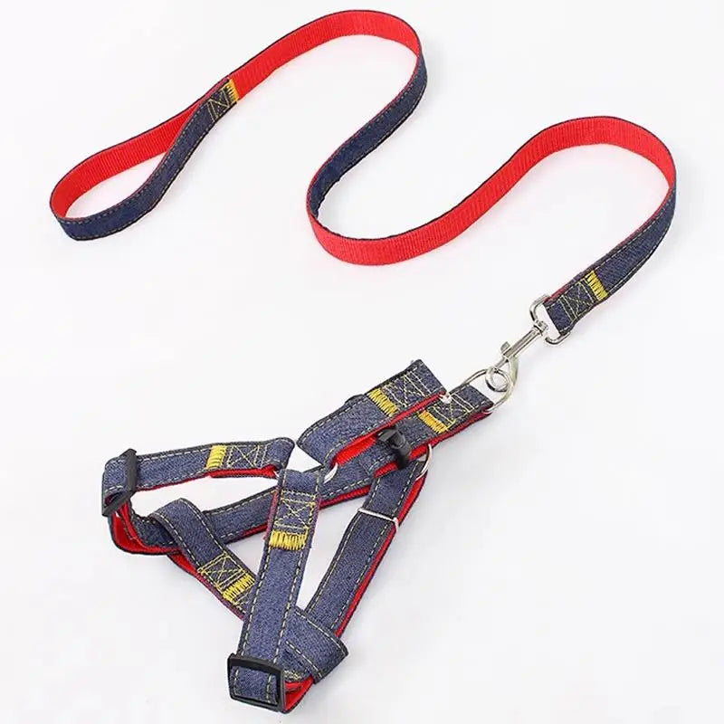 Adjustable Dog Lea  Harn Small Dogs Pet Supplies Cowgirl Sle Walking Rope for s And Kittens Non-Extensible Norma...