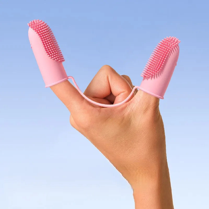 Pet Toothbrush Dog Cat Pet Supplies Teeth Cleaning Finger Set Oral Cleaning Tools