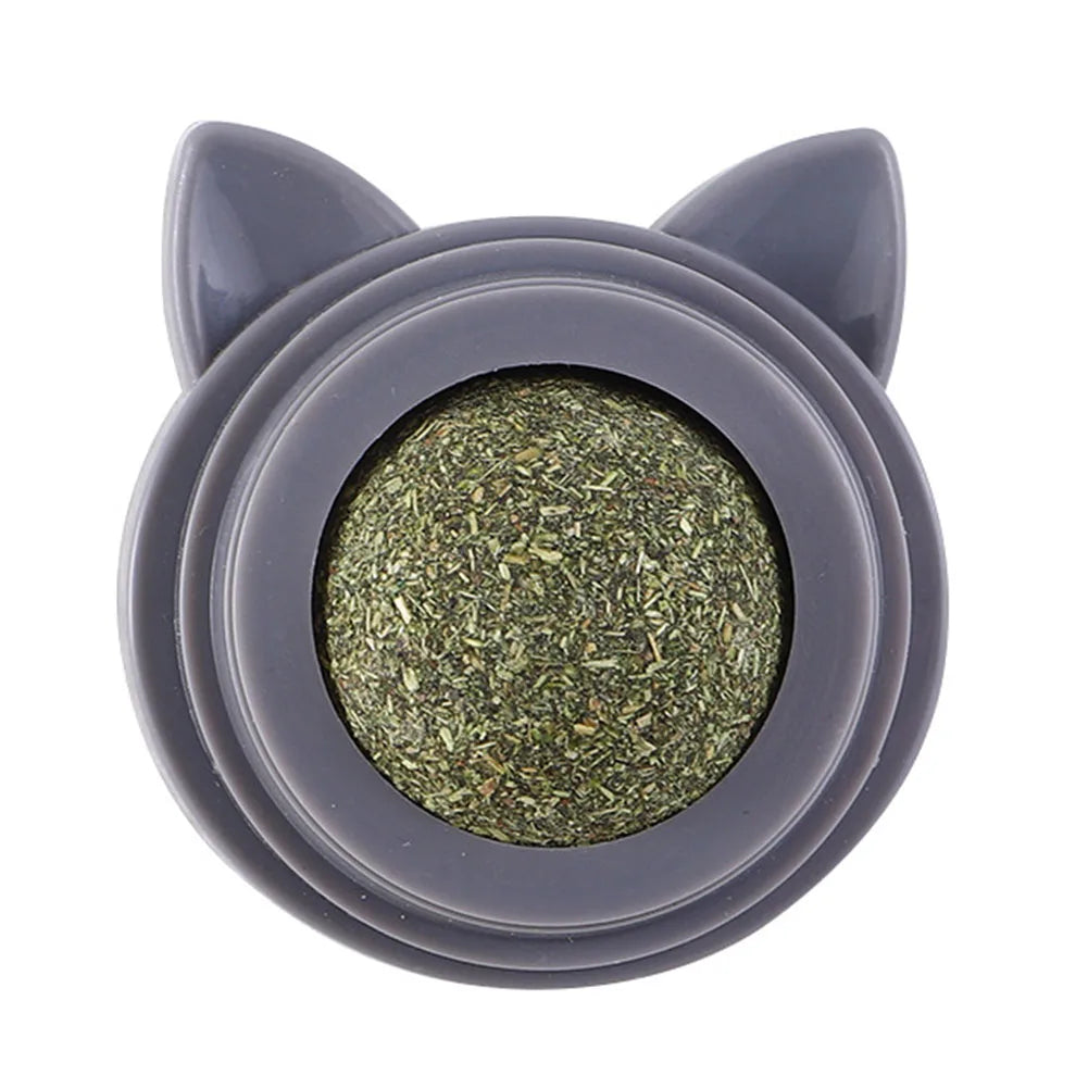 Rotatable Catnip Energy Ball Natural Safe Catnip Edible Lick Balls Catnip Wall Balls for Cats Teeth Cleaning Pet Health Supplies