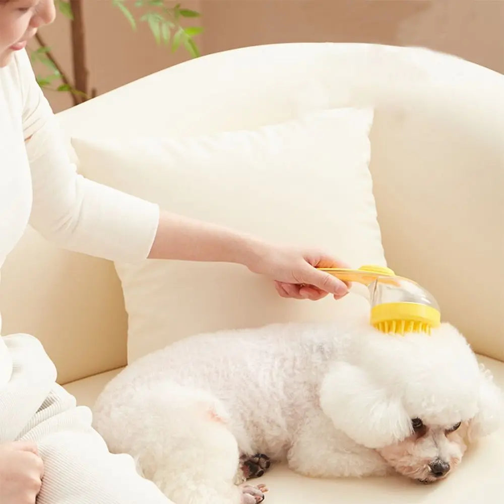 New Kitten Brush Pet Bath Brush Cleaning Brushes Long Handle Shower Brush Pet Supplies Cat Dog Pet Grooming Comb for Pet