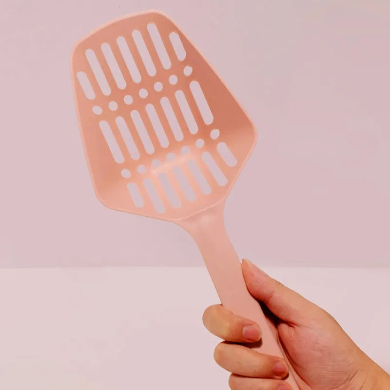 Cat Litter Scoop Long Handle Cat Litter Shovel Hangingable Sand Scoop for Cats Toilet Cleaning Big Hole Cats Shovel Pet Products