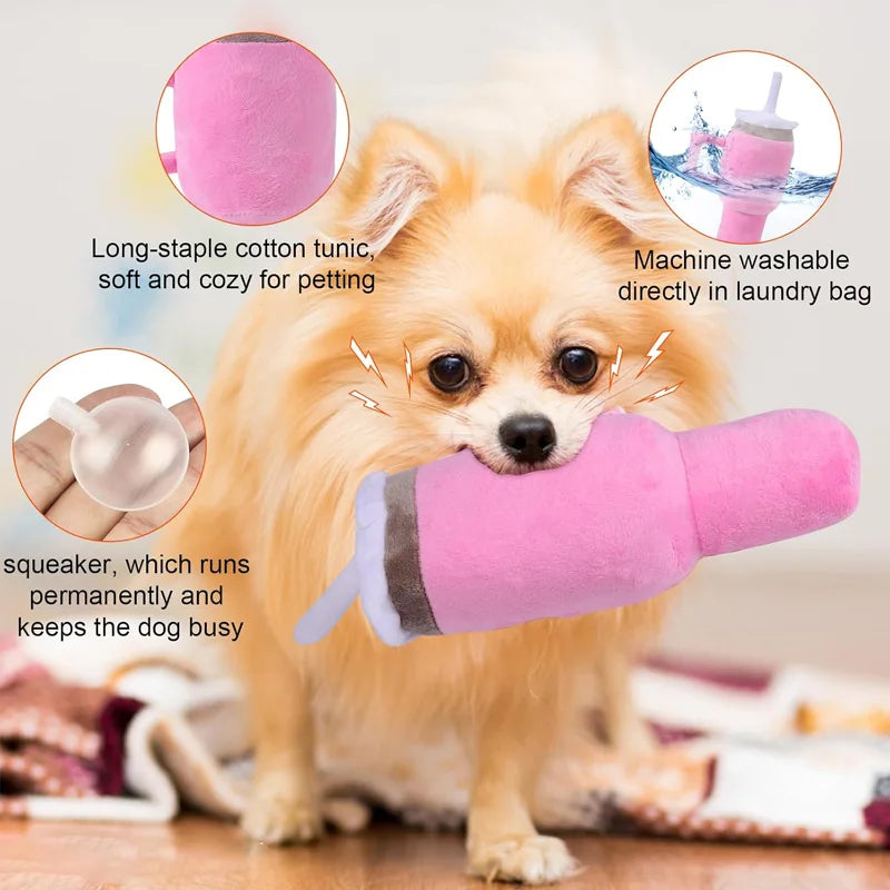 Cup-Shaped Pet Chew Toy - Non-Toxic Bite-Resistant Interactive Toy for Dogs Cats Teeth Cleaning