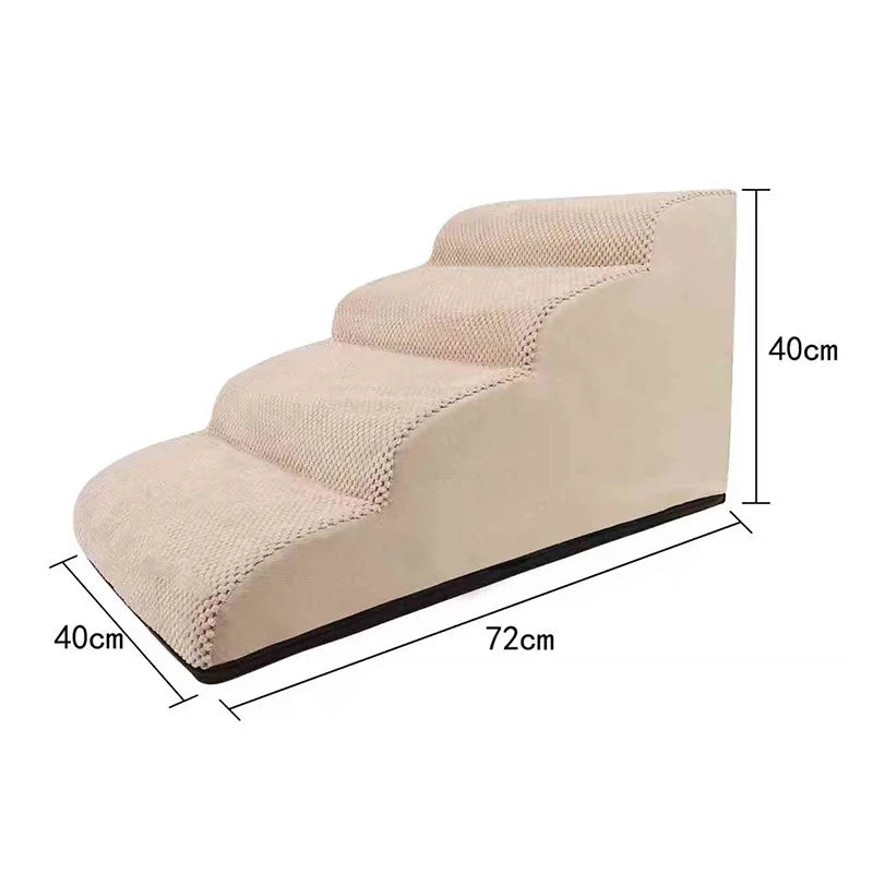 2/3/4 Layers of Anti Slip Detachable Sponge Pet Ladder, Small and Medium-sized Dog Teddy Sofa Bed Ladder