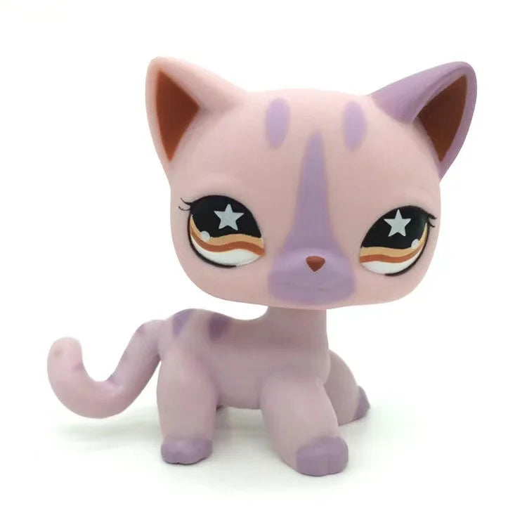 Real lps littlest pet shop Hasbro toy dog shorthair pink cat dachshund great dane black white shepherd dachshund