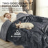 Waterproof Pet Blankets Liquid Pee Proof Dog Blanket for Sofa Bed Couch Reversible Sherpa Fleece Furniture Protector Cover for
