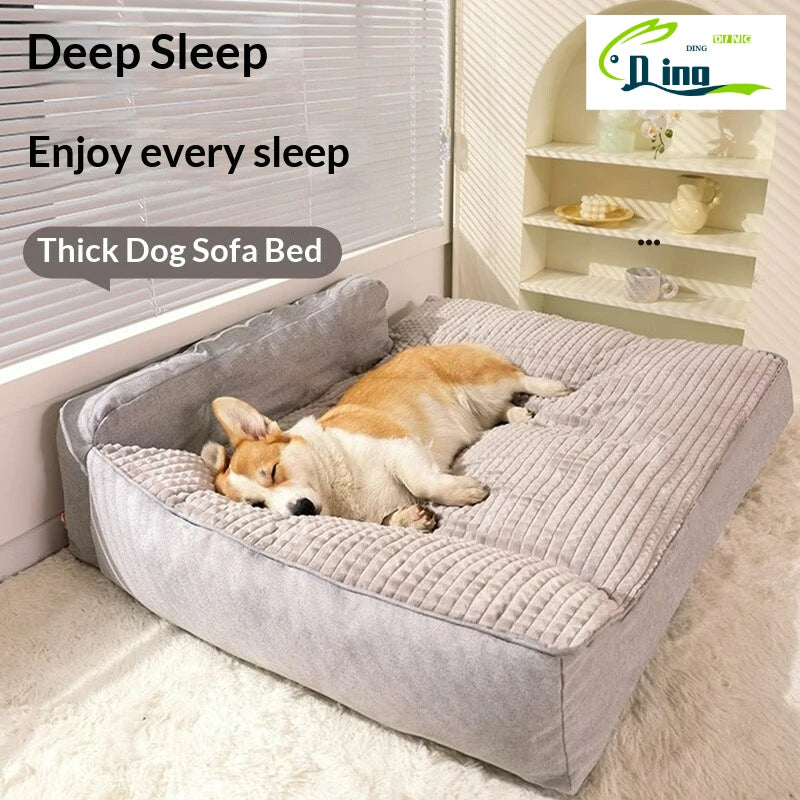 Dog Sofa Large Comfort Autumn and Winter Dog Golden Retriever Big Deep Sleep Cat Kennel Pet Kennel Removable and Washable Mat