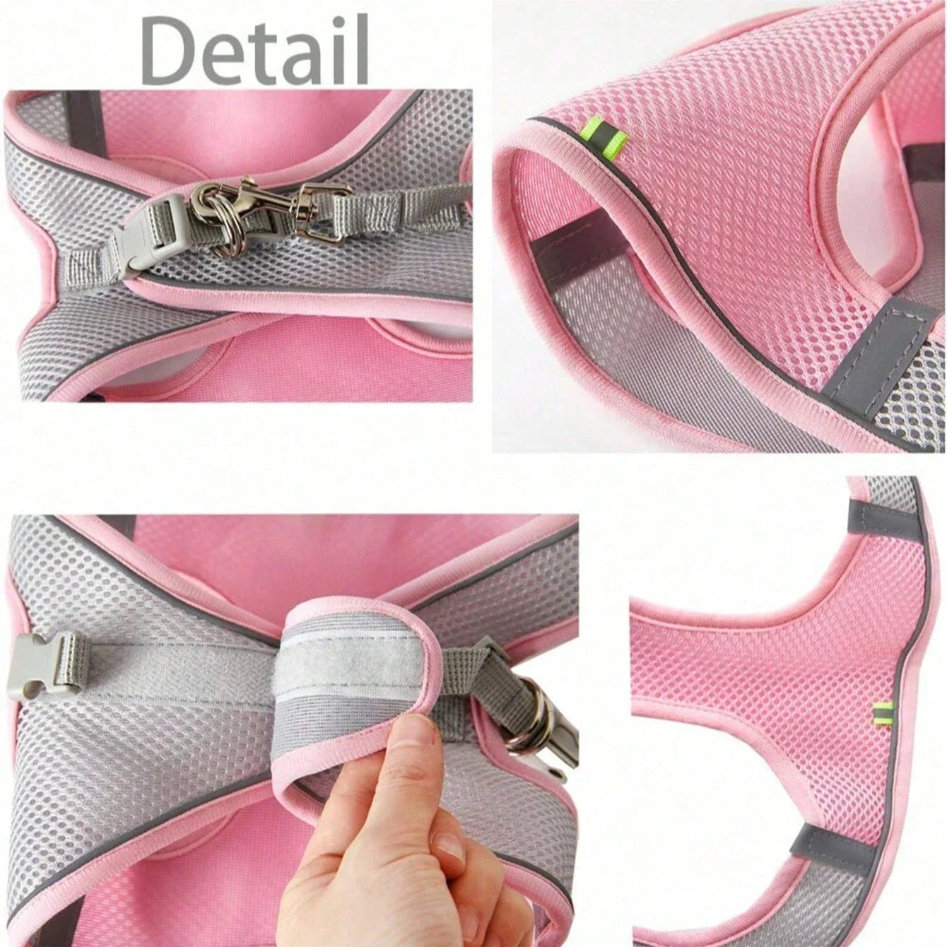 Dog Harness Leash Set Reflective Breathable for Small Dogs Adjustable Puppy Cat Harness Vest French Bulldog Chihuahua Pug