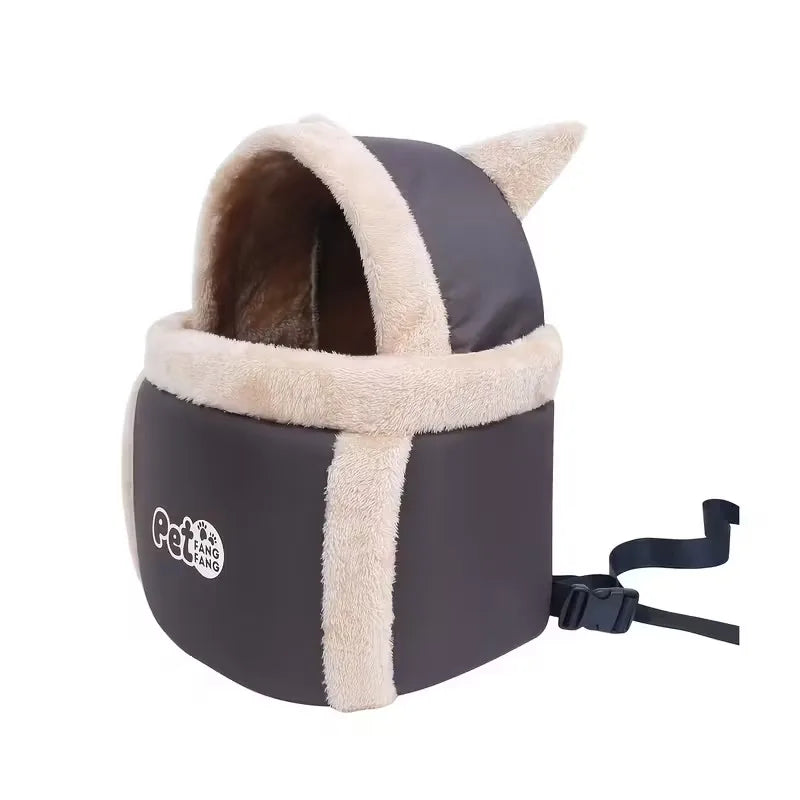 Portable Winter Warmth & Dog Backpack- Small Dog Backpack Carrier-Ideal for Travel & Outdoor Shopping for Small Cats and Dogs