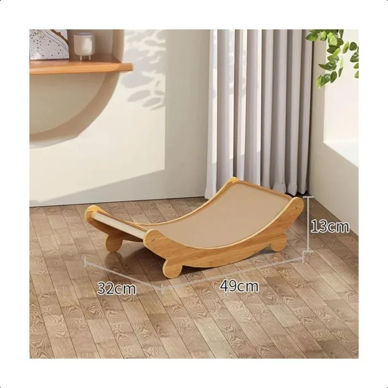 Cat Scratching Post Lounge Chair with Toy - Sisal Rope Scratcher & Scratch Resistant Pet Sofa for Kittens